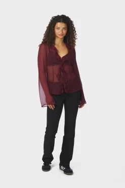 Valappa Chiffon Blouse 166668*Neo Noir Sale