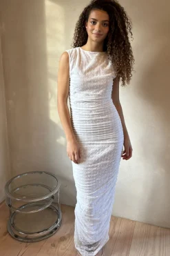 Neo Noir Valinita Mesh Flower Dress 164904< Kjoler