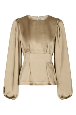 Neo Noir Vanya Crushed Sateen Blouse 167481< Bluser & Skjorter