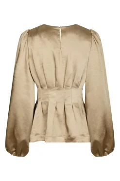 Neo Noir Vanya Crushed Sateen Blouse 167481< Bluser & Skjorter