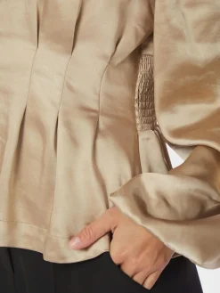 Neo Noir Vanya Crushed Sateen Blouse 167481< Bluser & Skjorter