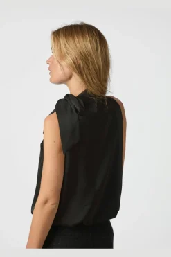 Neo Noir Veda Drapy Satin Top 166605< T-Shirts & Toppe