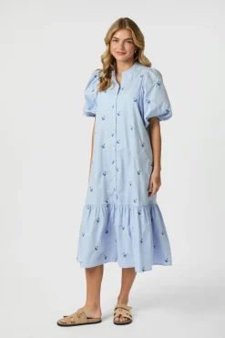 Neo Noir Veronica Embroidery Dress 165573< Kjoler|Ammevenligt Tøj