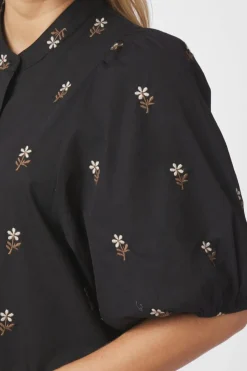 Neo Noir Veronica Flower Emb Dress 166846< Kjoler