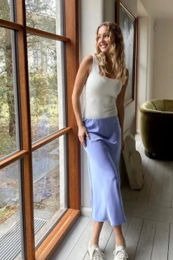 Vicky Heavy Sateen Skirt*Neo Noir Sale