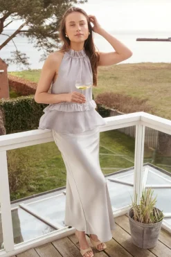 Vicky Heavy Sateen Skirt*Neo Noir New