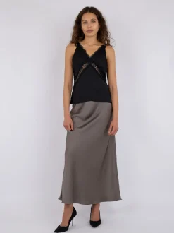 Neo Noir Vicky Heavy Sateen Skirt< Nederdele
