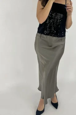 Neo Noir Vicky Heavy Sateen Skirt< Nederdele