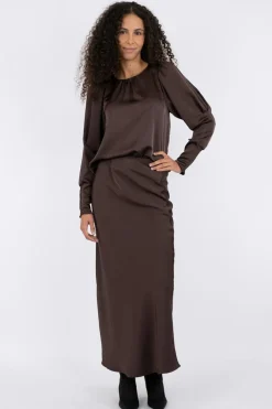 Neo Noir Vicky Heavy Sateen Skirt 159588< Nederdele