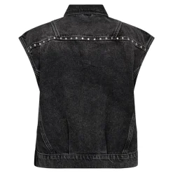 Vickycc Stud Denim Vest 30367*Co´Couture Online