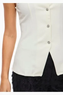 Vila Vimerlano O-Neck S/L Vest< T-Shirts & Toppe