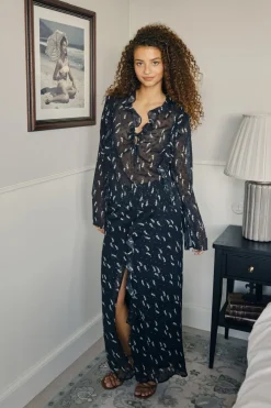 Neo Noir Vinza Flower Branch Skirt< Sæt 🛍️