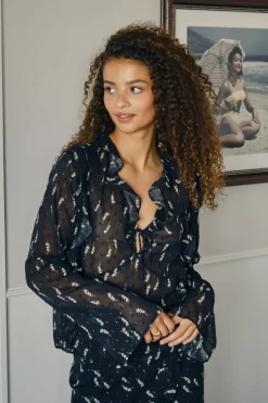 Neo Noir Vinza Flower Branch Skirt< Sæt 🛍️