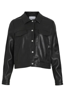 Vila Vipen Coated L/S Braid Jacket< Overtøj & Jakker