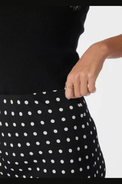 Viso Crepe Dot Skirt 167940*Neo Noir Online