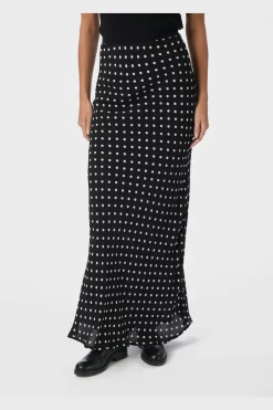 Viso Crepe Dot Skirt 167940*Neo Noir Online