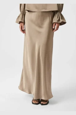 Neo Noir Viso Heavy Sateen Bedaz Skirt 166890< Nederdele
