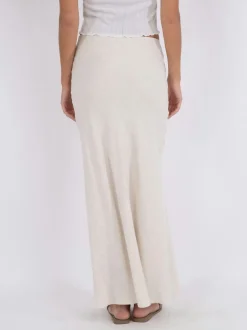 Neo Noir Viso Linen Skirt< Nederdele