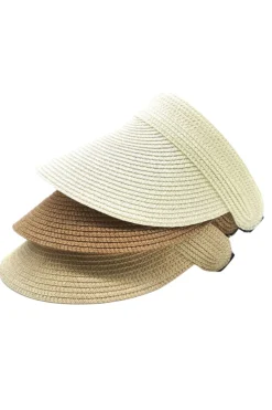 Visor Straw Elastic Hat*A-bee Clearance