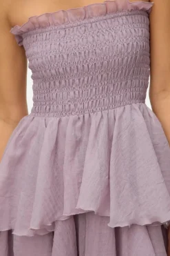 Vero Moda Vmdelilah Sl Smock Ruffle Dress< Kjoler