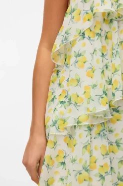 Vero Moda Vmfelicia Sl Ruffle Maxi Dress< Kjoler