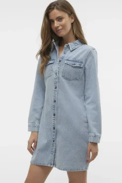 Vmjennie Ls Short Denim Dress Mix*Vero Moda Sale