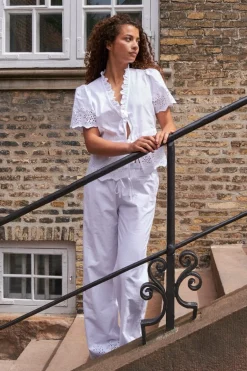 Neo Noir William Embroidery Pants< Bukser, Jeans & Leggings