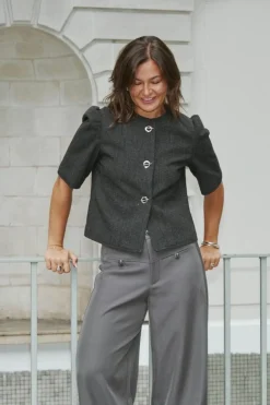 Xanthe Herringbone Blazer 165683*Neo Noir Sale