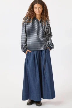 Yara Denim Long Skirt*Neo Noir Discount