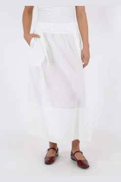 Yara Long Poplin Skirt 163076*Neo Noir Outlet