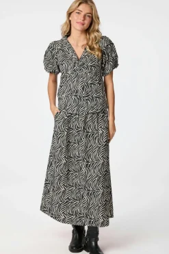 Neo Noir Yara Zebra Long Skirt 164709< Nederdele