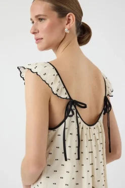 dobby Sl Ankle Dress*YAS