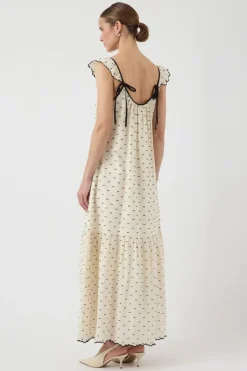 dobby Sl Ankle Dress*YAS