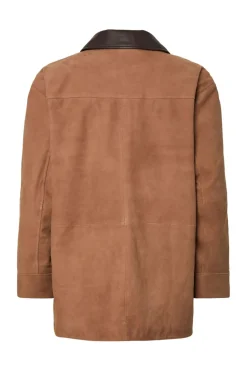 kaia Ls Suede Leather Jacket*YAS Online