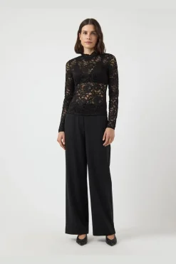YAS lacey Ls Lace Top< Bluser & Skjorter