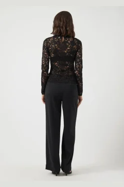 YAS lacey Ls Lace Top< Bluser & Skjorter