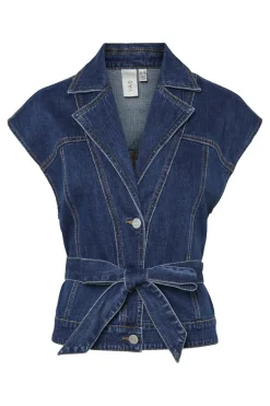 YAS lira Sl Denim Waistcoat< Veste