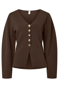 YAS mikkala Ls Knit Cardigan< Cardigans|Ammevenligt Tøj