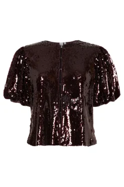 YAS royalina 2/4 Sequin Top< T-Shirts & Toppe