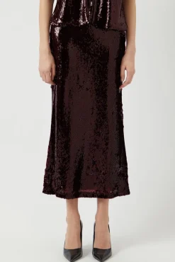 YAS royalina Hmw Sequin Ankle Skirt -Show< Nederdele