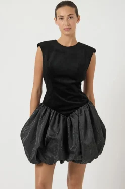 YAS sarah Sl Bubble Hem Dress Gf< Kjoler