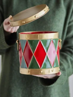 Bloomingville Yuri Æske m/låg, Rød, Metal 82061761< Dekoration Til Hjemmet