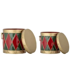 Bloomingville Yuri Æske m/låg, Rød, Metal 82061761< Dekoration Til Hjemmet